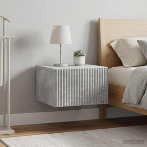 Fali éjjeli szekrény 2 db Betonszürke 33 x 34,5 x 20 cm