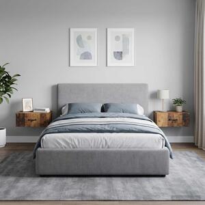 Fali éjjeli szekrény 2 db Antik Fa 49 x 34,5 x 20 cm Szerelt Fa