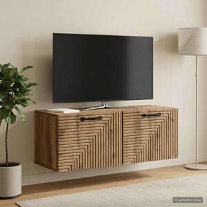 Fali TV szekrény 78,5 x 31 x 30 cm Kézműves Tölgy Szerelt Fa