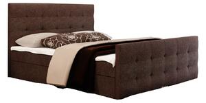 Z0ND0 Franciaágy Boxspring 180 cm Milagros 2 (sötétbarna) (matraccal és tárolóhellyel). 1047238