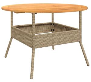 VidaXL Kerek Kerti Asztal - Akácfa - Ø110cm