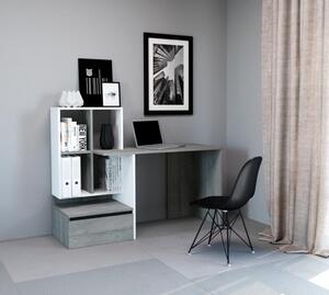 PC asztal Paca 2 (beton + matt fehér). 1048466
