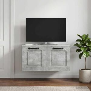 Fali TV szekrény Betonszürke 59,5 x 31 x 30 cm Szerelt Fa