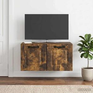Fali TV szekrény Füstös Tölgy 59,5 x 31 x 30 cm Szerelt Fa