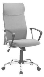 Irodai szék, ergonomikus szék párnázott üléssel, szürke