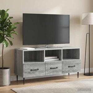 TV szekrény fiókkal Szürke Sonoma 102 x 34,5 x 50 cm Szerelt Fa
