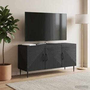TV szekrény Fekete 99 x 34,5 x 50 cm Szerelt Fa