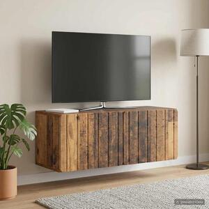 Fali TV szekrény 78,5 x 31 x 30 cm Antik Fa Szerelt Fa