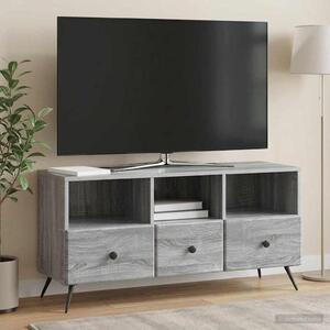 TV szekrény fiókkal Szürke Sonoma 102 x 34,5 x 50 cm Szerelt Fa