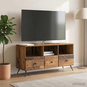 TV szekrény fiókkal Antik Fa 102 x 34,5 x 50 cm Szerelt Fa