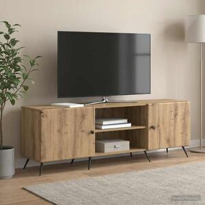 TV szekrény 150 x 31 x 50 cm Kézműves Tölgy Szerelt Fa