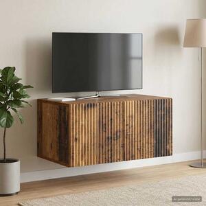 Fali TV szekrény 59,5 x 41 x 30 cm Antik Fa Szerelt Fa