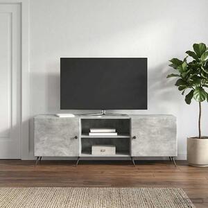 TV szekrény 150 x 31 x 50 cm Betonszürke Szerelt Fa