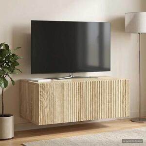 Fali TV szekrény 78,5 x 41 x 30 cm Sonoma Tölgy Szerelt Fa