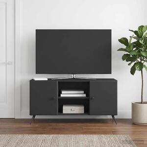 TV szekrény 102 x 34,5 x 50 cm Fekete Szerelt Fa