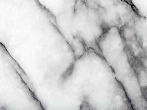Fehér márványhatású étkezőasztal ⌀ 80 cm GUTIERE