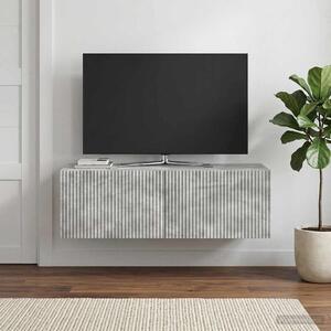 Fali TV szekrény 98 x 41 x 30 cm Betonszürke Szerelt Fa