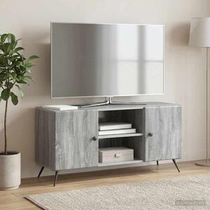 TV szekrény 102 x 34,5 x 50 cm Szürke Sonoma Szerelt Fa