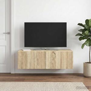 Fali TV szekrény 98 x 41 x 30 cm Sonoma Tölgy Szerelt Fa