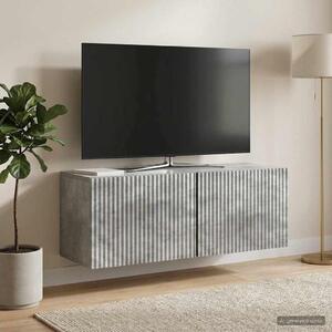 Fali TV szekrény 78,5 x 31 x 30 cm Betonszürke Szerelt Fa