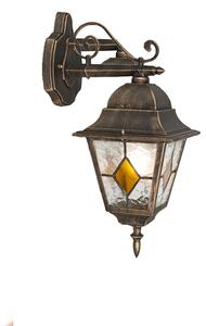 Okos Vintage kültéri fali lámpa bronz színben, Wifi A60 izzóval - Antigua