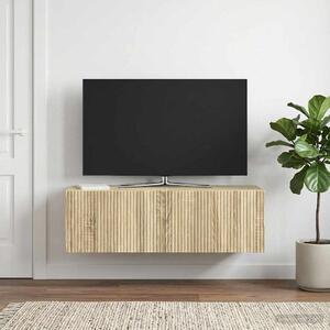 Fali TV szekrény 98 x 31 x 30 cm Sonoma Tölgy Szerelt Fa