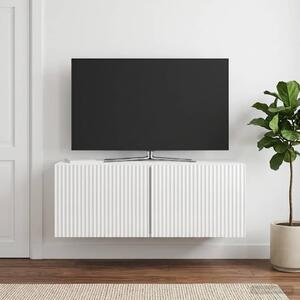Fali TV szekrény 78,5 x 31 x 30 cm Magasfényű Fehér Szerelt Fa
