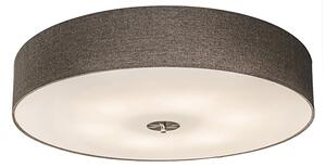 Okos mennyezeti lámpa taupe 70 cm 6 darab A60 WiFi izzóval - Drum Jute