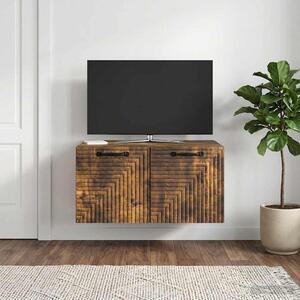 Fali TV szekrény Füstös Tölgy 59,5 x 41 x 30 cm Szerelt Fa