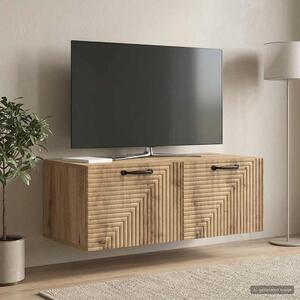 Fali TV szekrény 78,5 x 41 x 30 cm Kézműves Tölgy Szerelt Fa