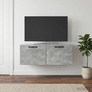Fali TV szekrény Betonszürke 78,5 x 41 x 30 cm Szerelt Fa