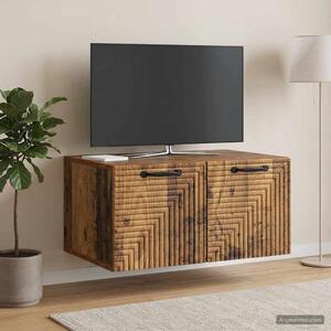 Fali TV szekrény Antik Fa 59,5 x 41 x 30 cm Szerelt Fa