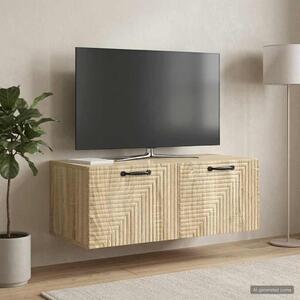 Fali TV szekrény Sonoma Tölgy 78,5 x 41 x 30 cm Szerelt Fa