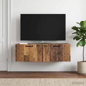 Fali TV szekrény Antik Fa 98 x 41 x 30 cm Szerelt Fa