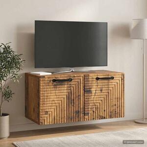 Fali TV szekrény Antik Fa 59,5 x 31 x 30 cm Szerelt Fa