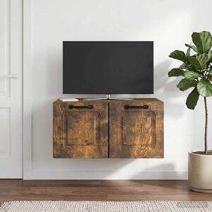 Fali TV szekrény Füstös Tölgy 59,5 x 41 x 30 cm Szerelt Fa