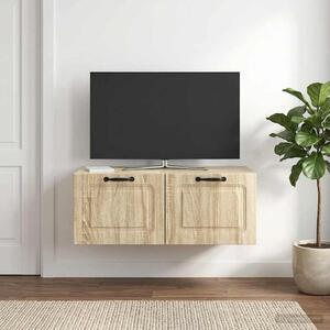 Fali TV szekrény Sonoma Tölgy 78,5 x 41 x 30 cm Szerelt Fa