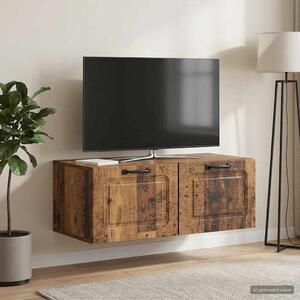 Fali TV szekrény Antik Fa 78,5 x 41 x 30 cm Szerelt Fa