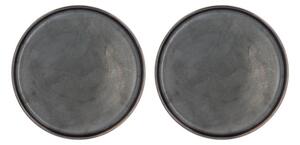 Fekete desszertes tányér szett 2 db-os ø 20,8 cm Fjord - Villa Collection
