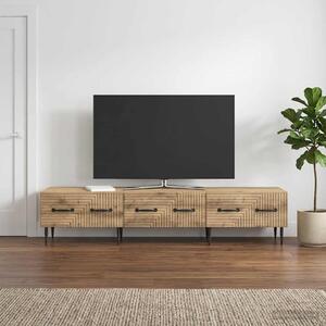 TV szekrény 147 x 34,5 x 30 cm Kézműves Tölgy Szerelt Fa