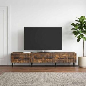 TV szekrény fiókkal Füstös Tölgy 147 x 34,5 x 30 cm Szerelt Fa