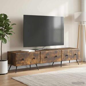 TV szekrény fiókkal Füstös Tölgy 147 x 34,5 x 30 cm Szerelt Fa