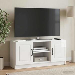 TV szekrény Magasfényű Fehér 102 x 34,5 x 47 cm Szerelt Fa