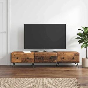 TV szekrény fiókkal Antik Fa 147 x 34,5 x 30 cm Szerelt Fa