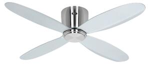 ECO PLANO II intelligens mennyezeti ventilátor, 112 cm átmérőjű, ezüst színű – CasaFan, Eco Plano II, Fémes, Nappali, Műanyag, Modern