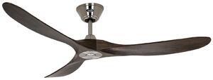 ECO GENUINO mennyezeti ventilátor, króm/diófa, 152 cm – CasaFan CasaFan, Eco Genuino, Fa, Nappali, Fa, Modern