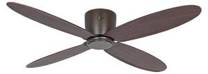 ECO PLANO II intelligens mennyezeti ventilátor, 132 cm, diófa színű – CasaFan CasaFan, Eco Plano II, Fa, Nappali, Műanyag, Modern