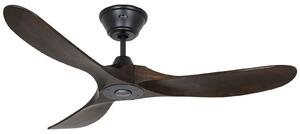 ECO GENUINO mennyezeti ventilátor, fekete/diófa 122 – CasaFan CasaFan, Eco Genuino, Fa, Nappali, Fa, Modern