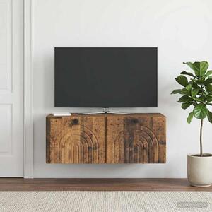 Fali TV szekrény Antik Fa 78,5 x 41 x 30 cm Szerelt Fa