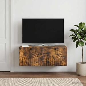 Fali TV szekrény Füstös Tölgy 78,5 x 41 x 30 cm Szerelt Fa